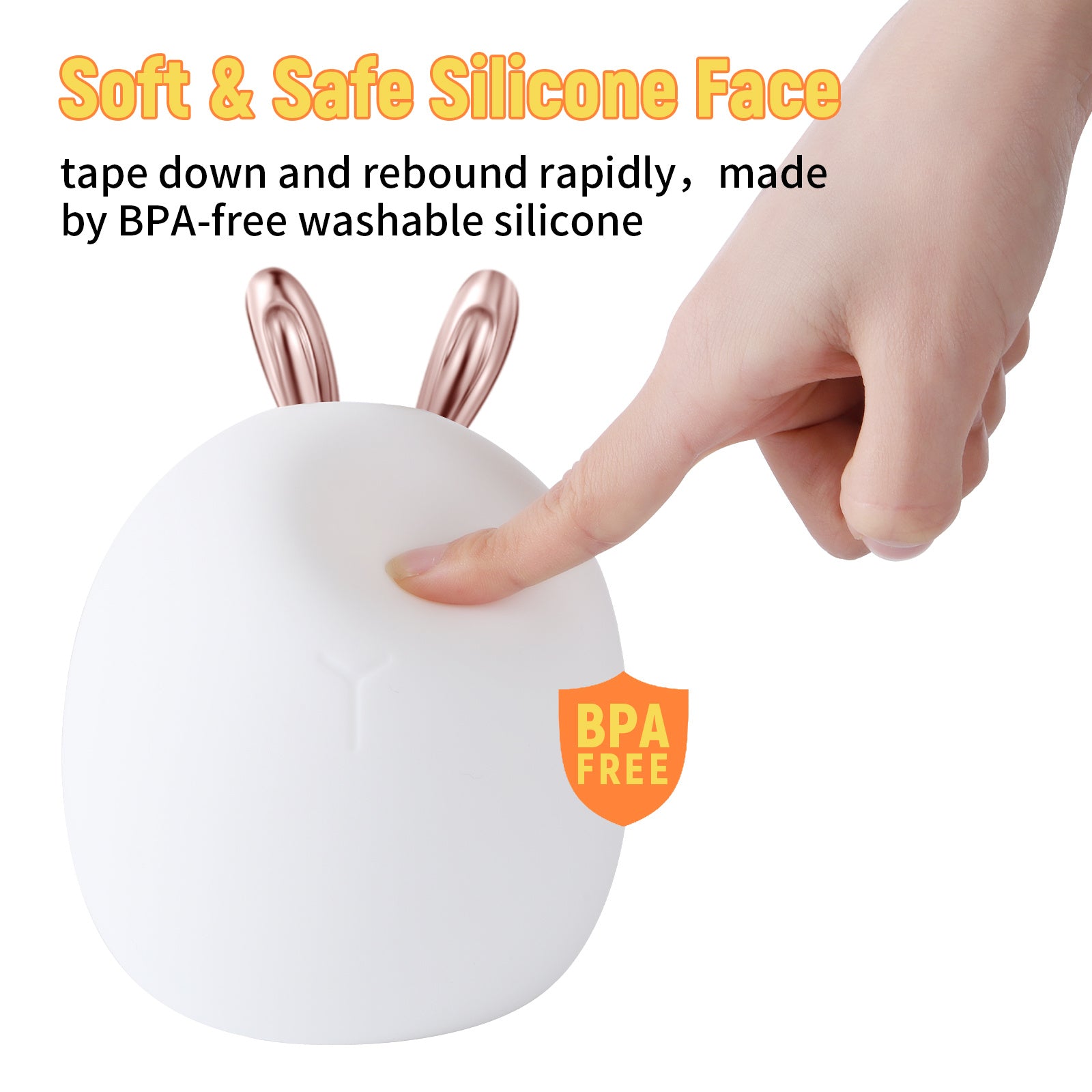Cute Rabbit & Elk Silicone Night Light