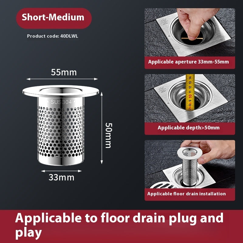 304 Stainless Steel Bounce Core Basin Drainer