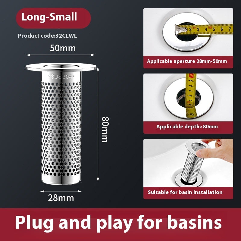 304 Stainless Steel Bounce Core Basin Drainer