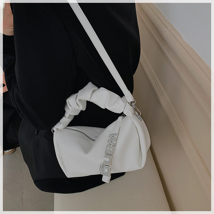 Women's New Shoulder Bag Fairy Student Underarm Bag Women's Pleated Handbag