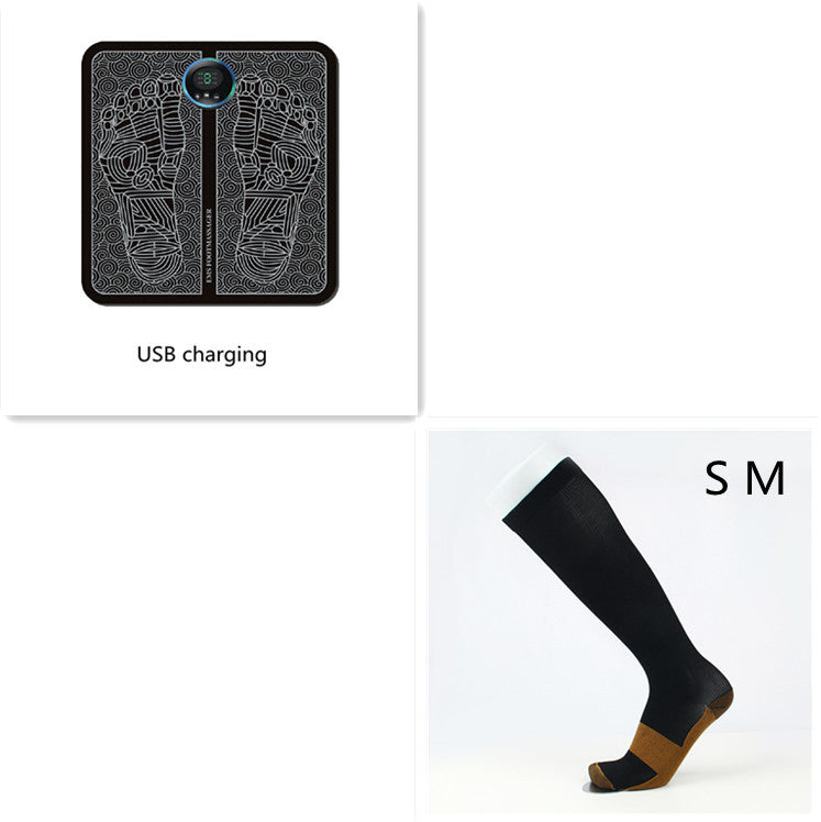 USB Rechargeable EMS Smart Foot Massager for Plantar Relief