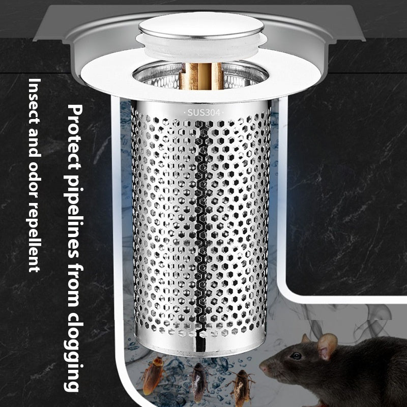 304 Stainless Steel Bounce Core Basin Drainer