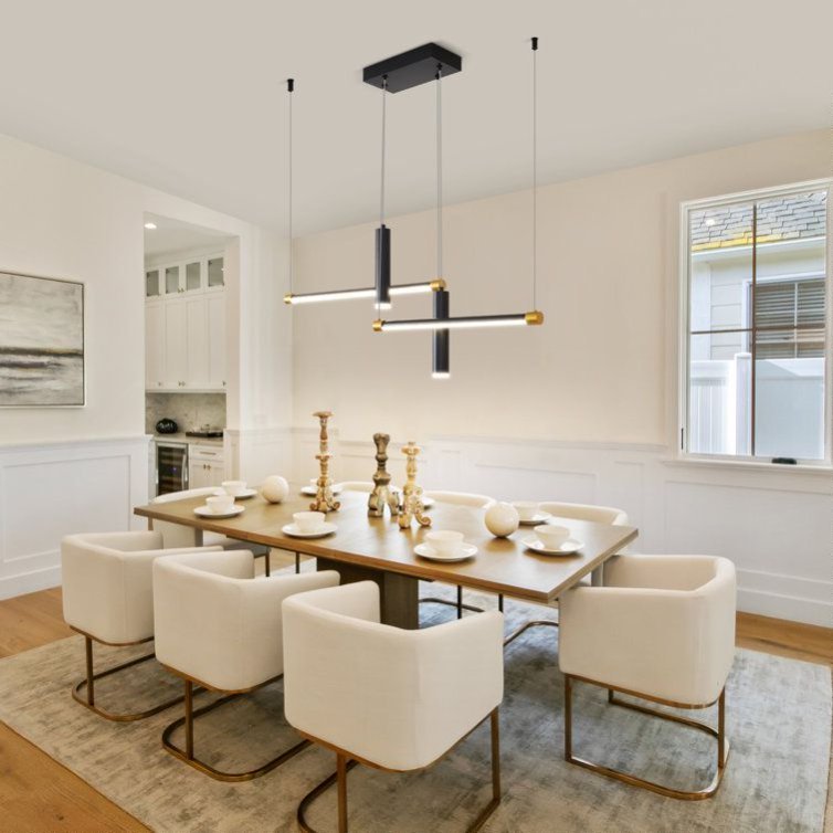 Modern Adjustable Linear Pendant Light