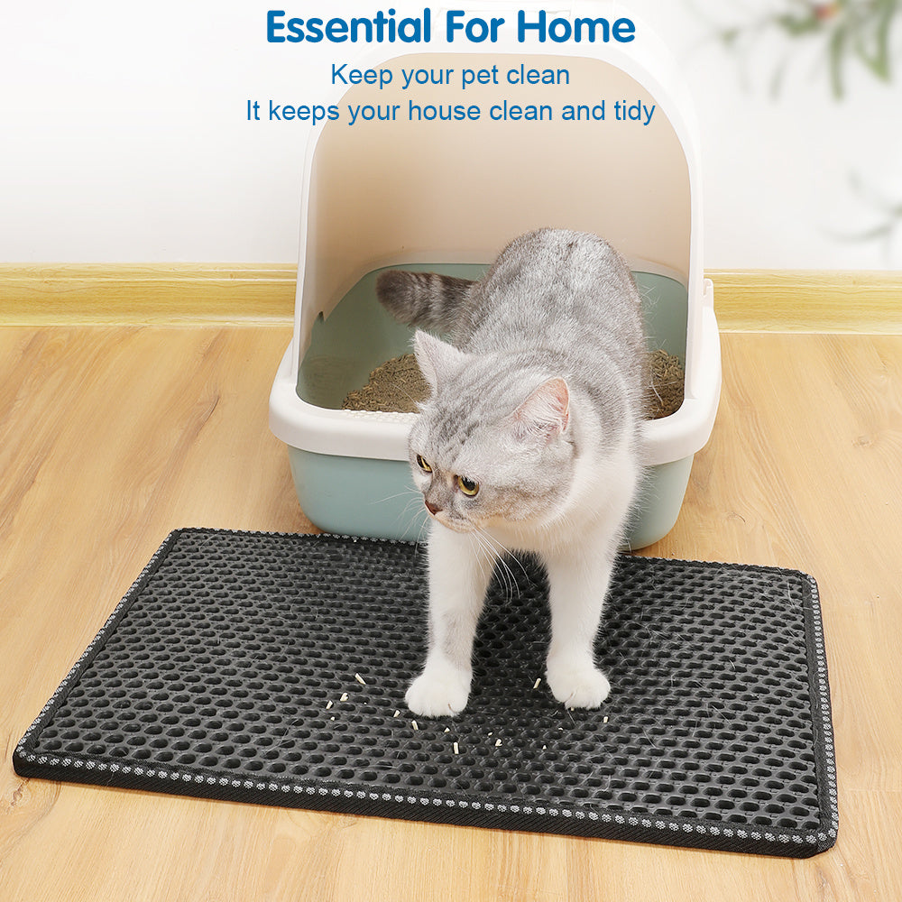 Double-Layer EVA Cat Litter Mat
