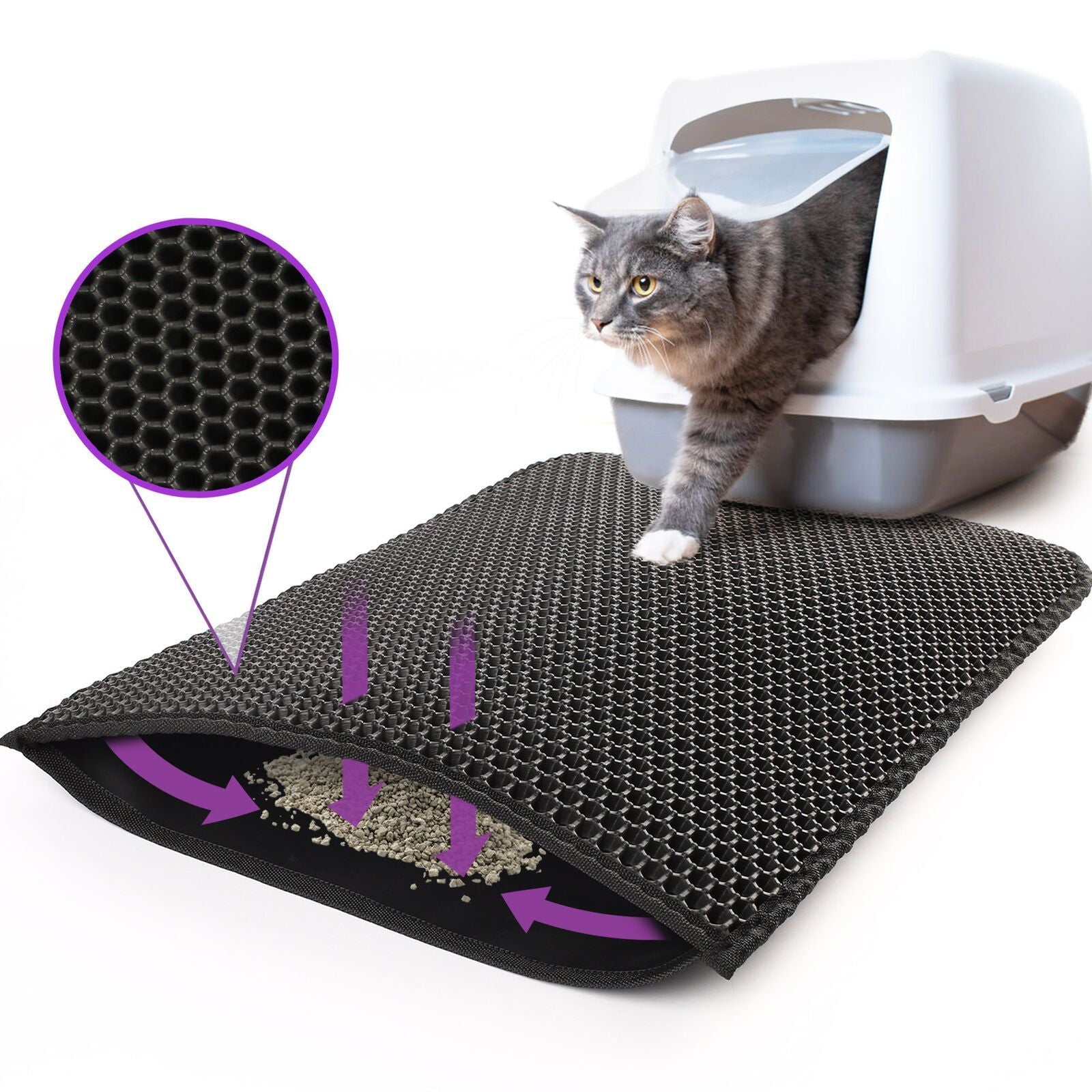 Premium Double-Layer Cat Litter Mat