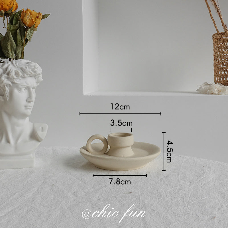 Nordic-Style Matte Ceramic Table Vase
