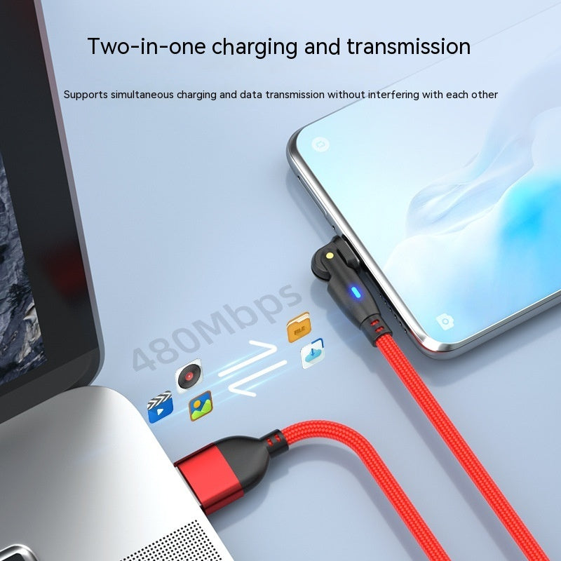 180° Elbow Fast Charging Cable