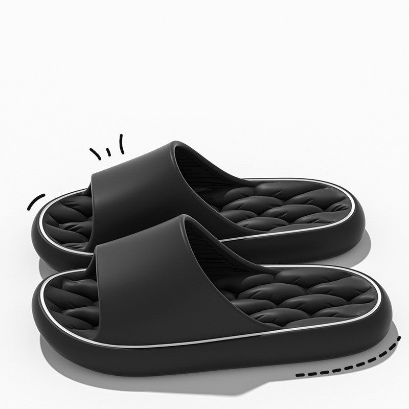Breathable EVA Hollow Thick-Soled Slippers for Home
