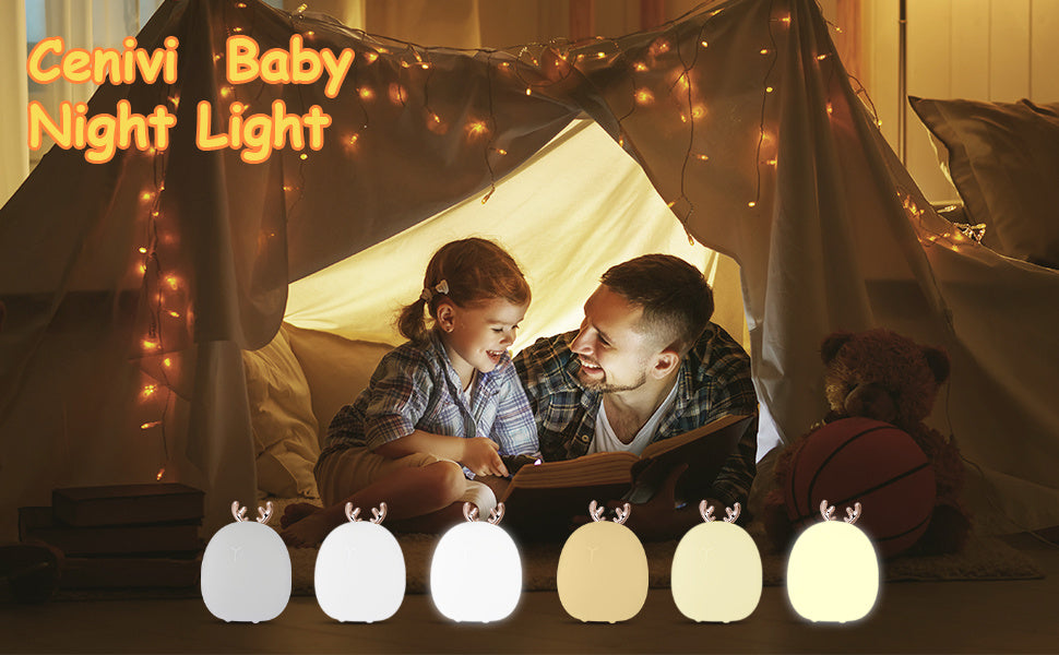 Cute Rabbit & Elk Silicone Night Light