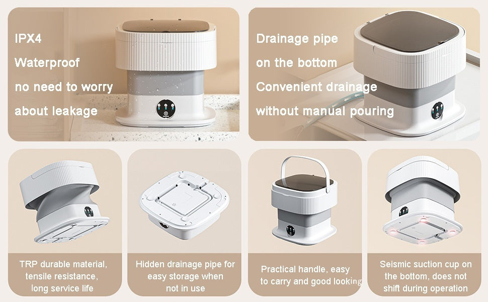10L Portable Folding Washing Machine