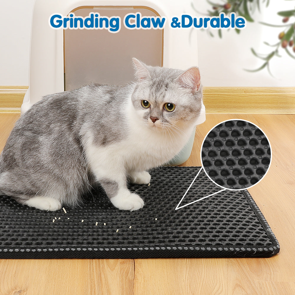 Double-Layer EVA Cat Litter Mat
