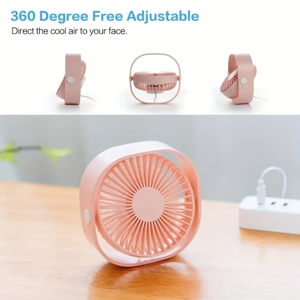 Portable Rechargeable Desktop Fan