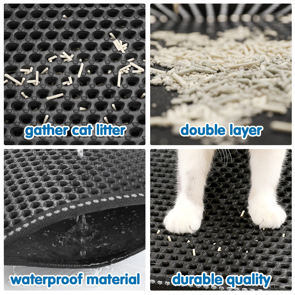 Double-Layer EVA Cat Litter Mat