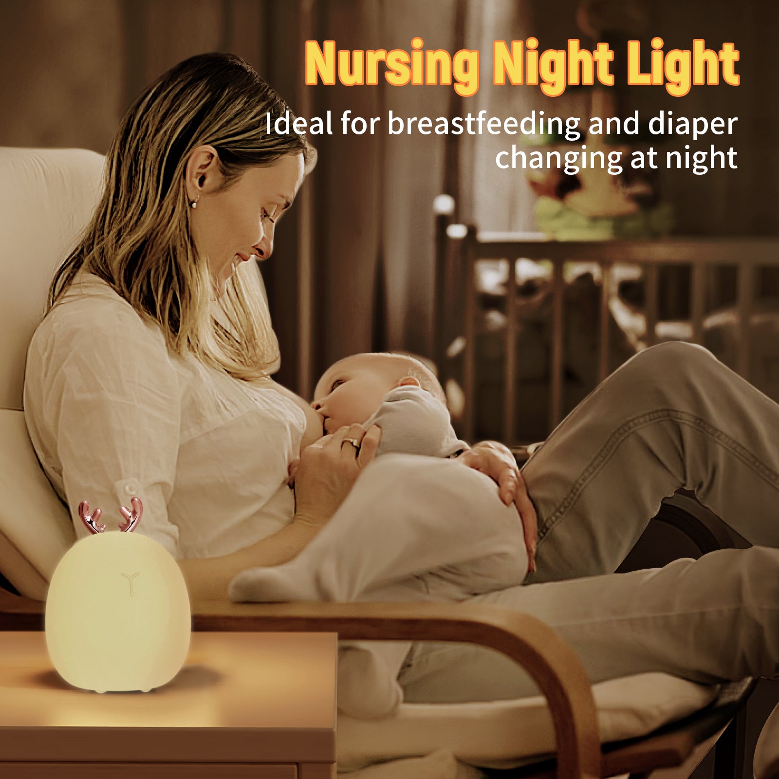 Cute Rabbit & Elk Silicone Night Light