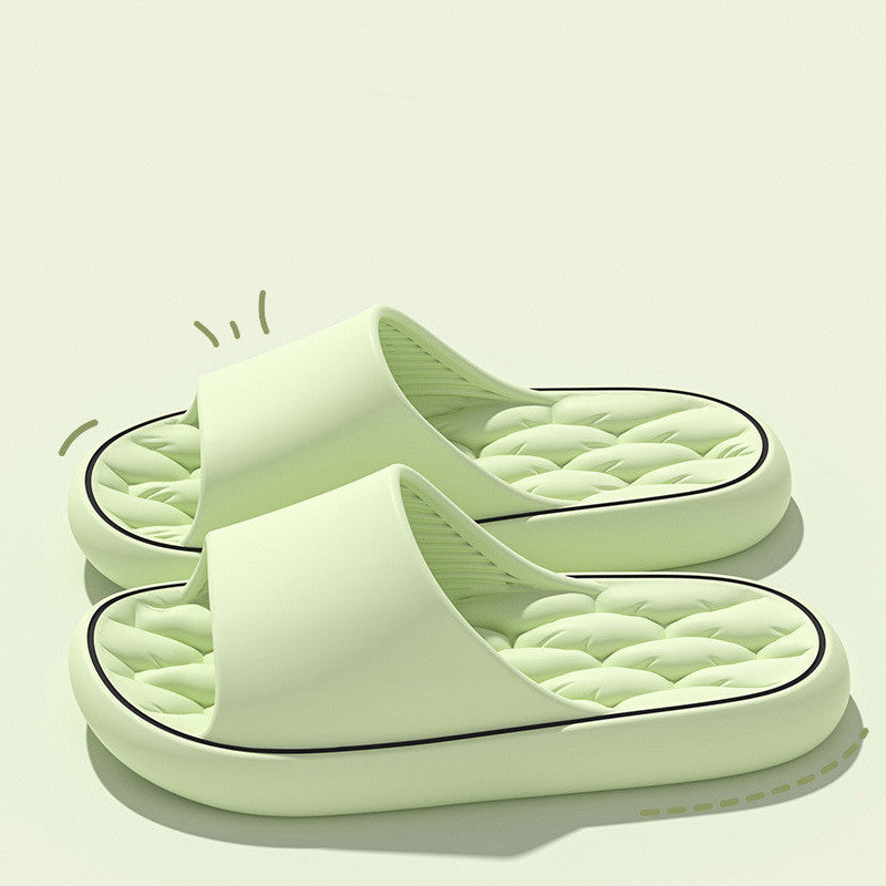 Breathable EVA Hollow Thick-Soled Slippers for Home