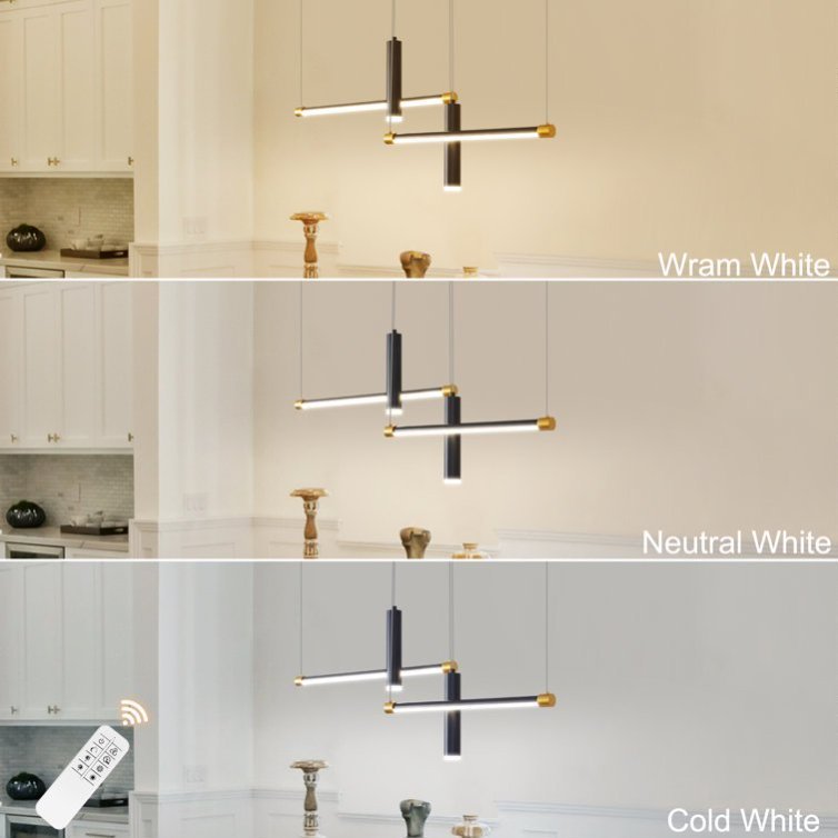 Modern Adjustable Linear Pendant Light
