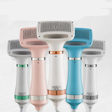 Compact Pet Hair Dryer with Adjustable Airflow and Temperature