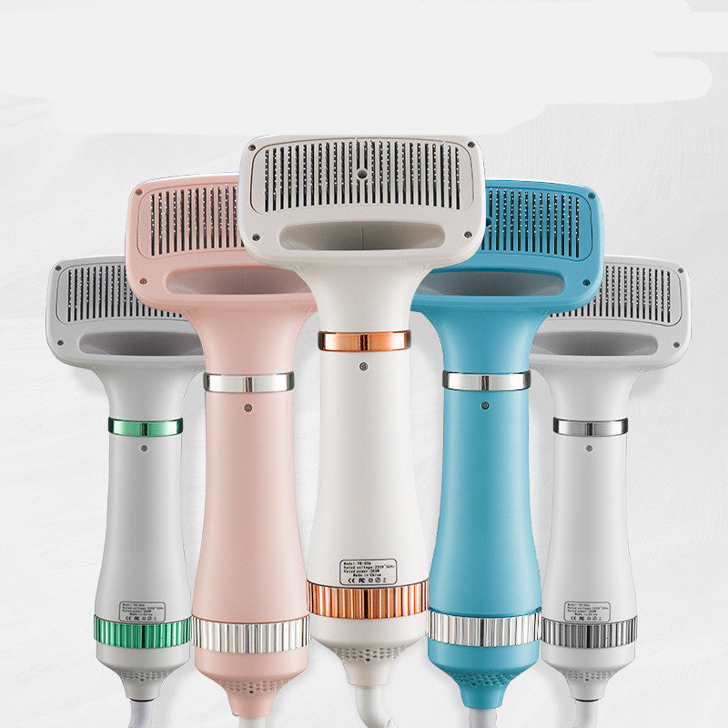 Compact Pet Hair Dryer with Adjustable Airflow and Temperature
