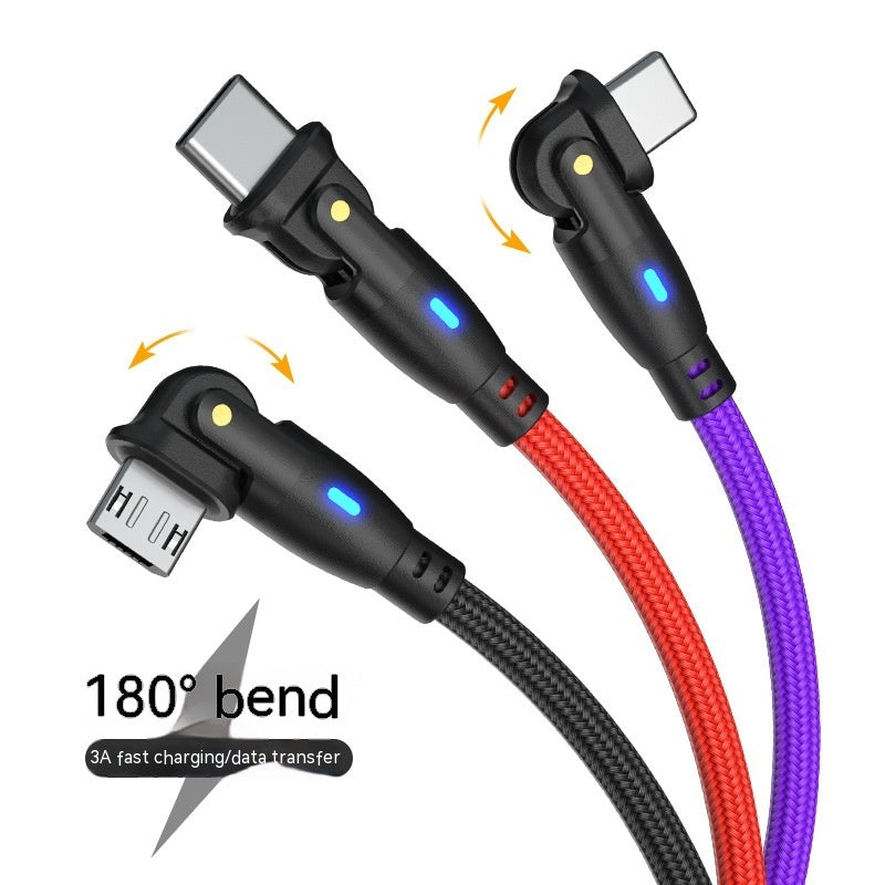 180° Elbow Fast Charging Cable