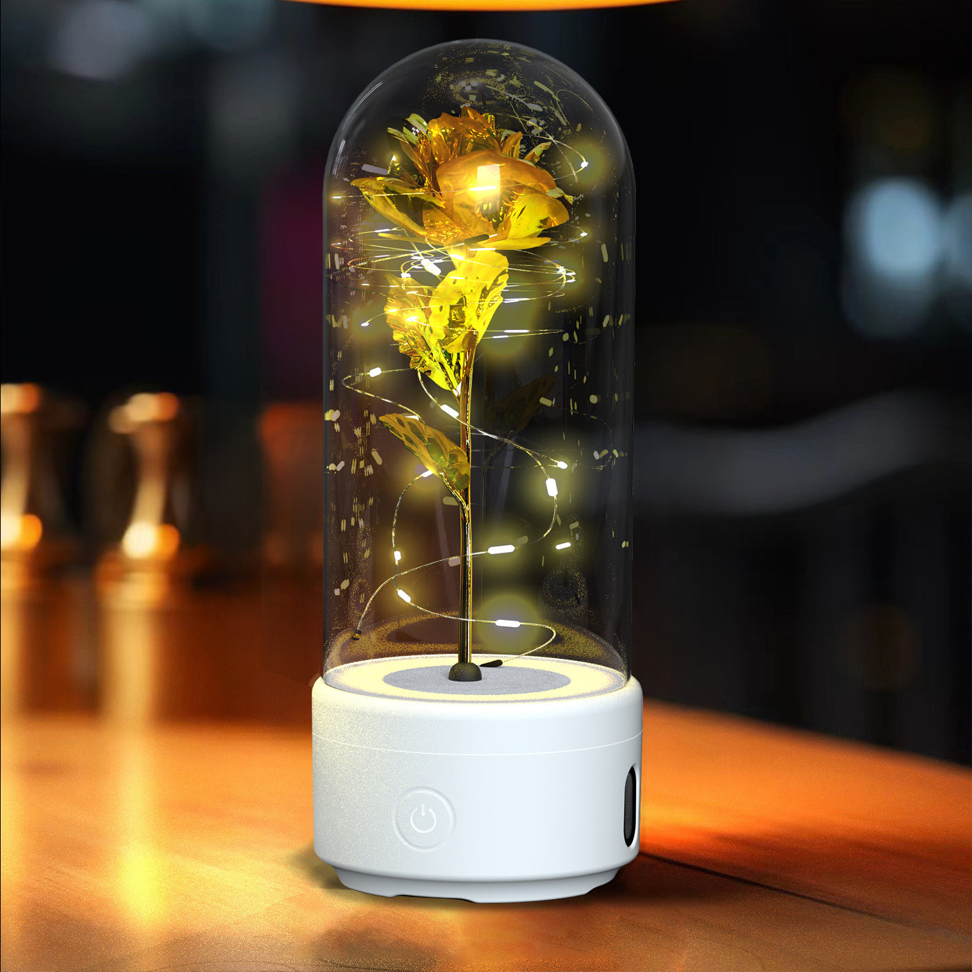 Romantic LED Strip Light with Glass Lampshade