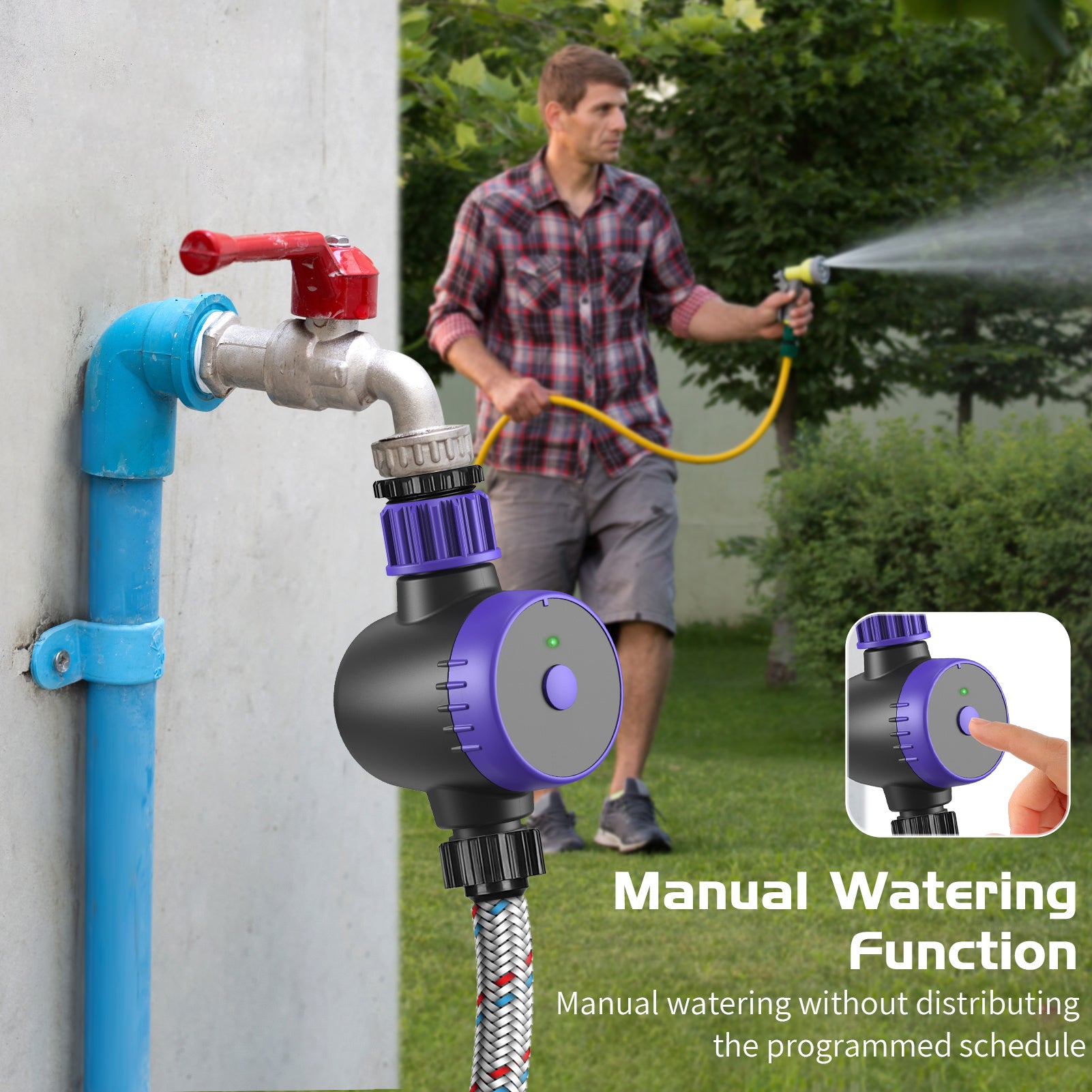 Smart Water Timer with APP & Voice Control – Precision Irrigation Made Easy